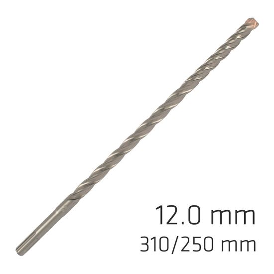 Force X 12.0 X 310/250 Sds-plus Rebar Drill Bit X4 Cutting Edges