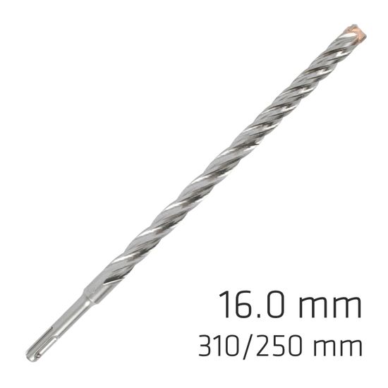 Force X 16.0 X 310/250 Sds-plus Rebar Drill Bit X4 Cutting Edges