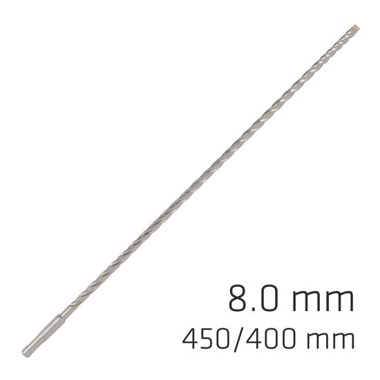 Force X 8.0 X 450/400 Sds-plus Rebar Drill Bit X4 Cutting Edges
