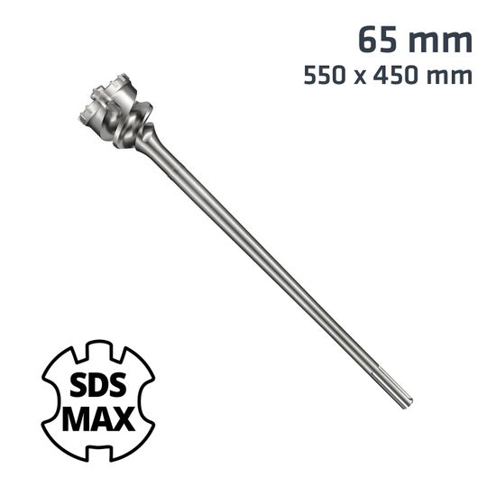 Sds Max Mill Crown 65mm X 550 Drill Bit