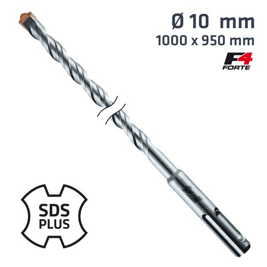 Sds Plus Hammer Bit 1000 X 950mm 10mm