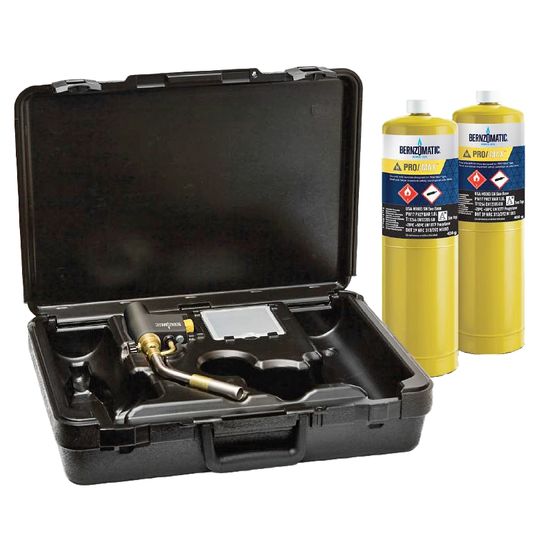 379726 BERNZOMATIC Max Heat Torch Kit With 2 Pro Max Cylinders Bmc
