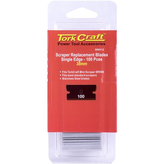Scraper Replacement Blades 100pc Per Pack 38mm