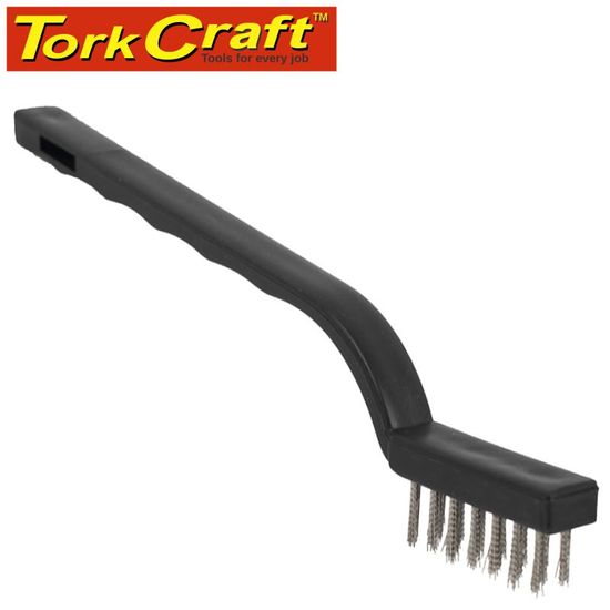 Mini Brush Set 3pc Brass Stainless Nylon In Blister