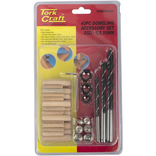 Dowel Kit 6/8/10mm - 43 Piece