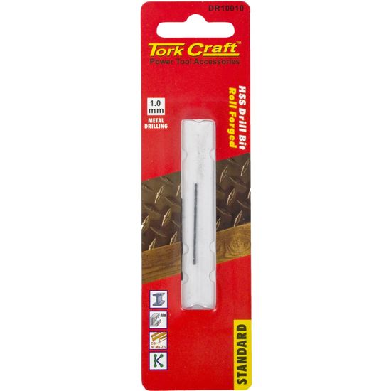 Drill Bit Hss Standard 1.0mm 2/card