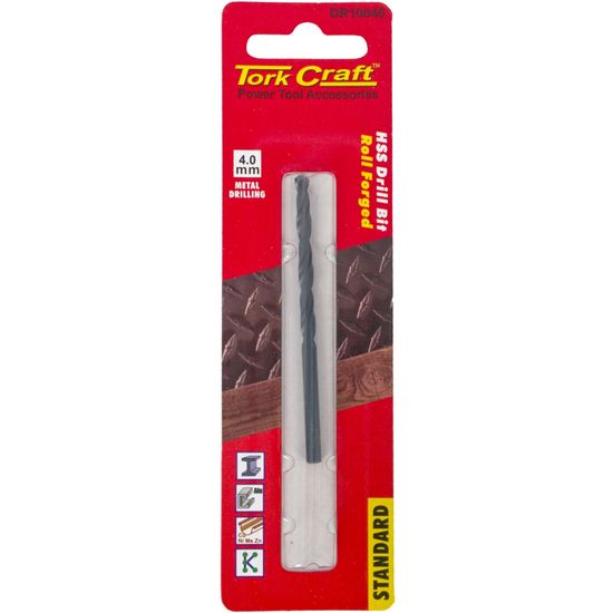 Drill Bit Hss Standard 4.0mm 1/card