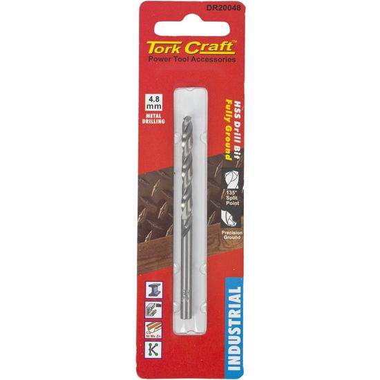 Drill Hss 4.8mm 135deg 1/card Industrial Bit