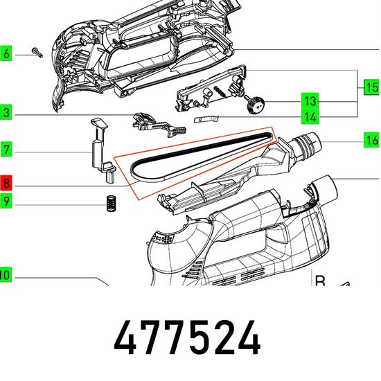 Poly-v-belt Ro 90 Dxfeq
