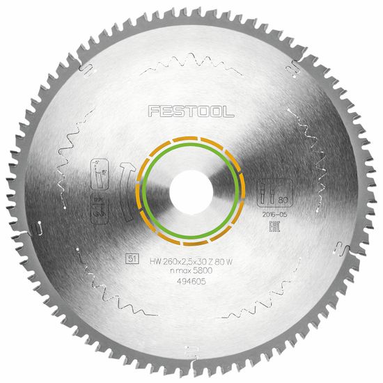 Saw Blade Hw 260x2,5x30 W80