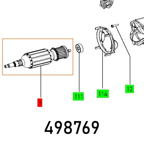 Armature Df 700 Eq 230v