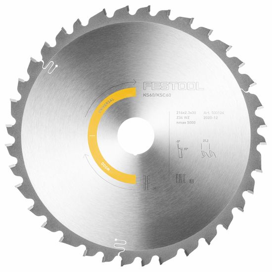 Universal Saw Blade 216x2.3x30 W36