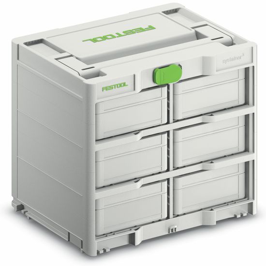 FESTOOL SYS3-RK/6 M 337-Set Systainer&sup3; Rack with 6 x SYS3 S 76