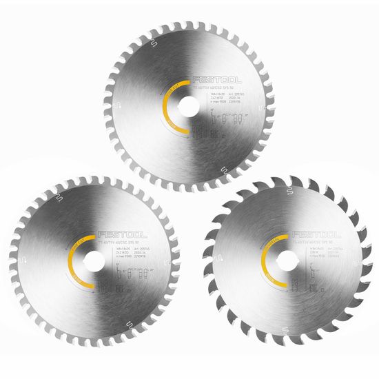FESTOOL KSB-SORT/3 W 168x1,8 Circular Saw Blade Set 168mm 3 Piece