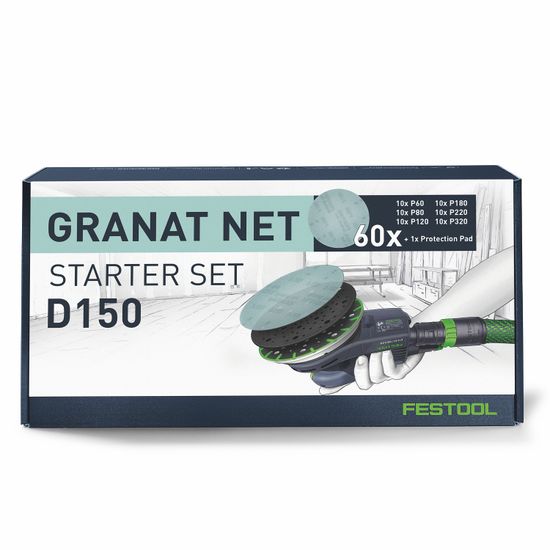 Sanding Discs D150 Gr Net-set