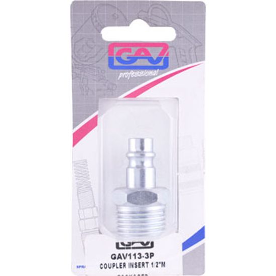 Coupler Insert 1/2'm Packaged