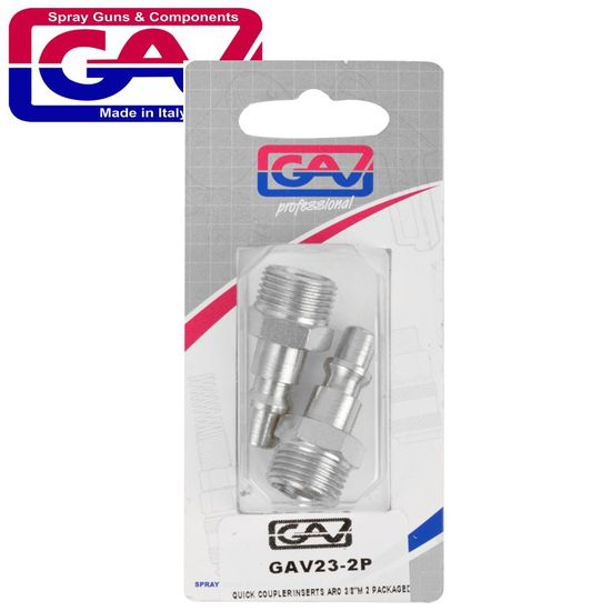 Quick Coupler Inserts Aro 3/8'm 2 Packaged