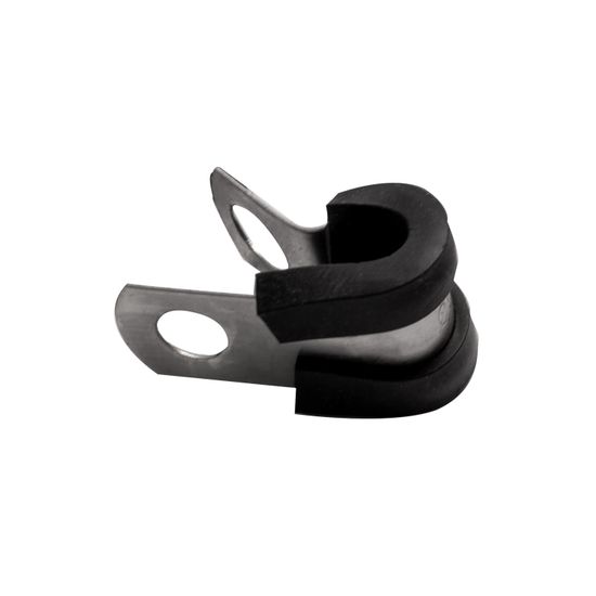 Hose Clamp 6mm X 12mm Rubber B/width Lined Bulk
