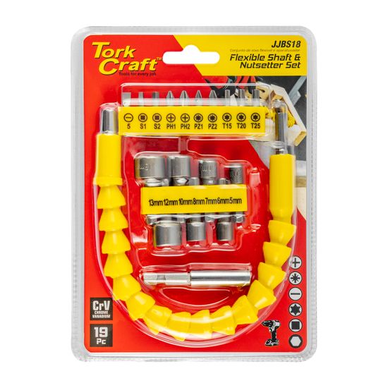 19 Piece Flex. Shaft & Nutsetter Set