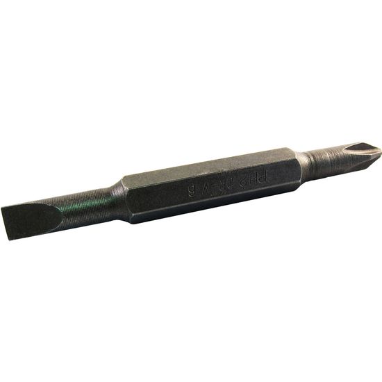 Replacement Bit 75mm Double Ended 8mm.sl6mm/ph2 For Kt2677