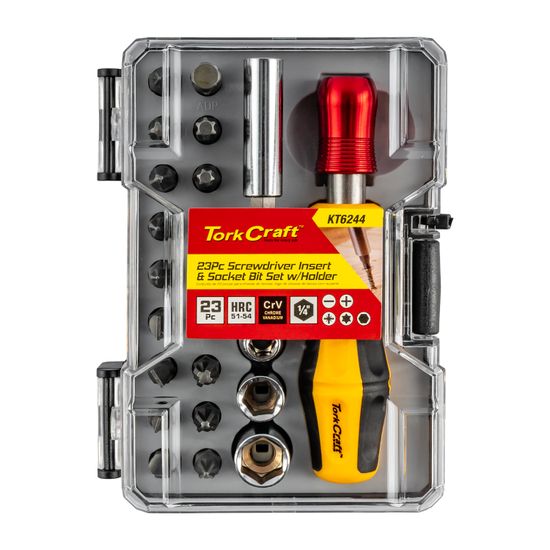 S/driver Insert & Socket Bit Set 23pc With Bit Holder