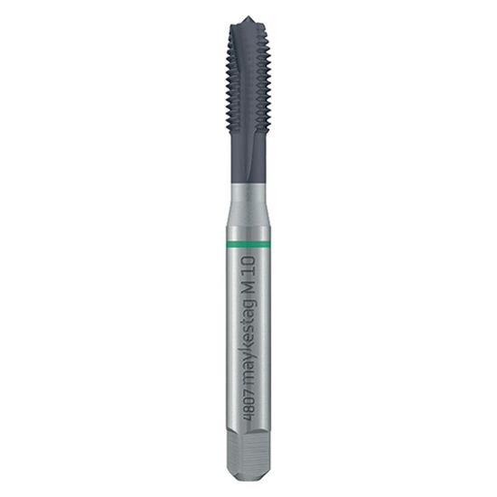 Hssco Machine Tap M 5 Din 371 B S/p. Green Ring Alunit