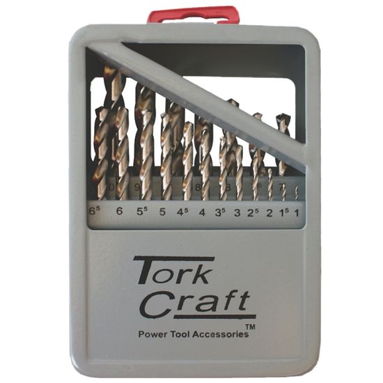 Drill Bit Set 19pce Hss Ground Bright Finish