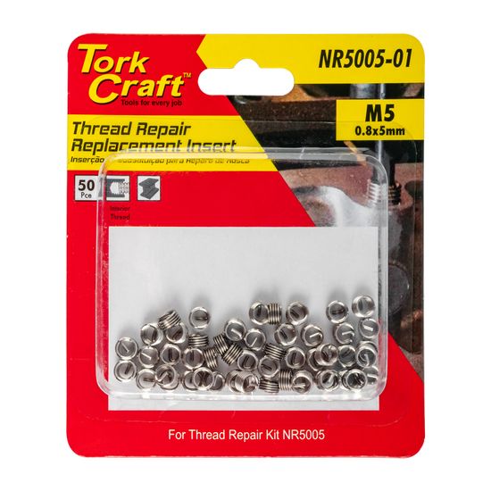 Thread Repair Kit M5 X 0.8 X 1.0d Repl. Inserts For Nr5005