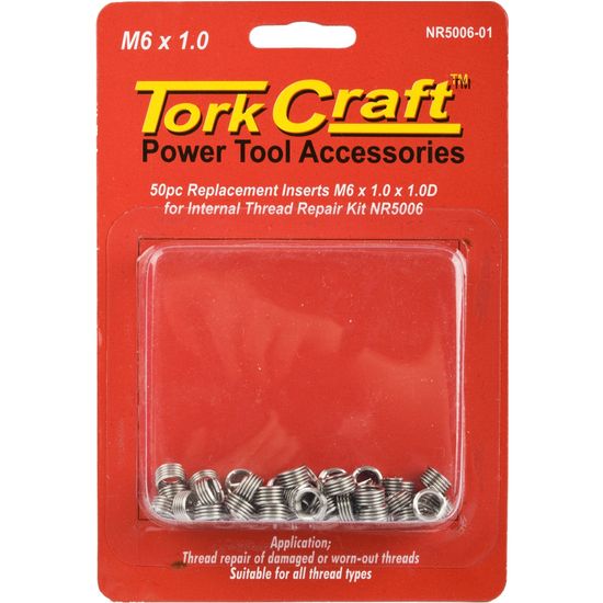 Thread Repair Kit M6 X 1.0 X 1.0d Repl. Inserts For Nr5006