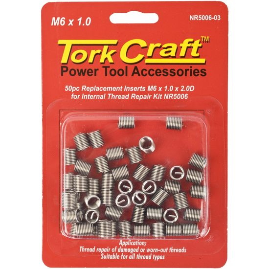 Thread Repair Kit M6 X 1.0 X 2.0d Repl. X50 Inserts For Nr5006