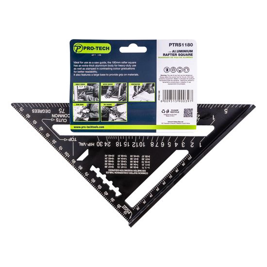 Rafter Square 180mm Aluminium