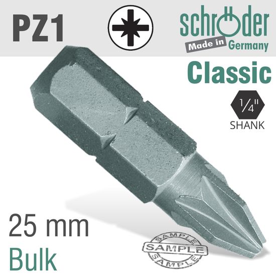 Pozi.no.1x25mm Classic Bit Bulk