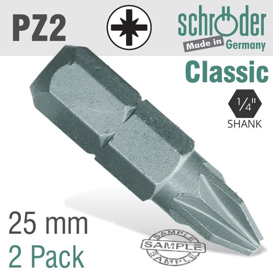 Pozi.no.2x25mm Classic Bit 2cd