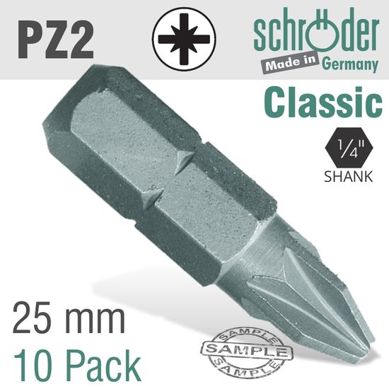 Pozi.no.2x25mm Classic Bit 10c