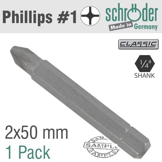 Pozi.no.2x50mm Classic Bit Bulk
