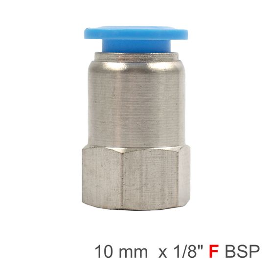 Pu Hose Fitting Straight Stud 10mm-1/8 F