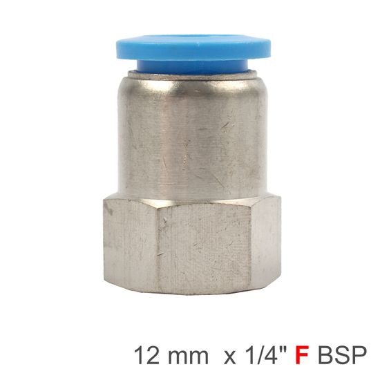 Pu Hose Fitting Straight Stud 12mm-1/4 F