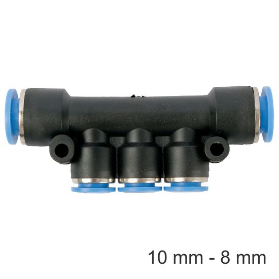 Pu Hose Fitting Manifold 10mm-8mm