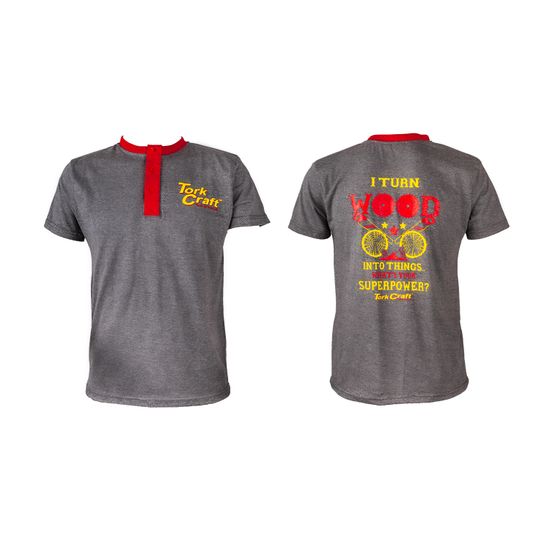 TORK CRAFT T-shirt Grey - Medium - I Turn Wood