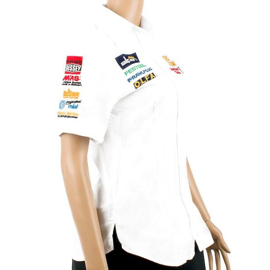 Ladies Blouse - White 3/4 - Medium