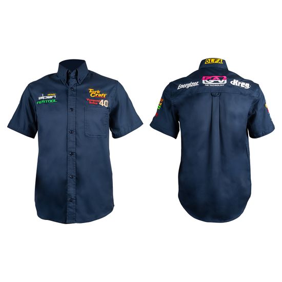 Vermont Mens Cotton Shirt Navy Blue 2xl