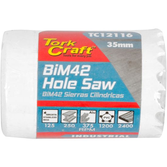 35mm Bim42 Bi Metal Hole Saw