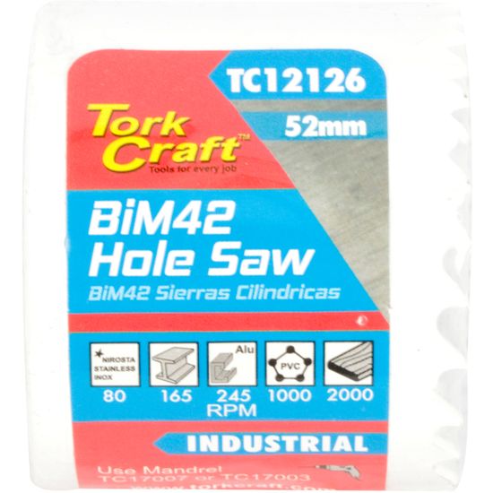 52mm Bim42 Bi Metal Hole Saw