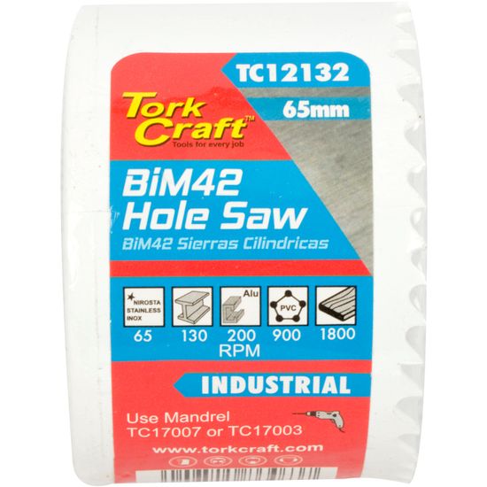 65mm Bim42 Bi Metal Hole Saw