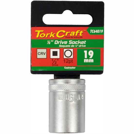 Socket 19mm X 25.8mm 1/2' Drive Crv 12 Point