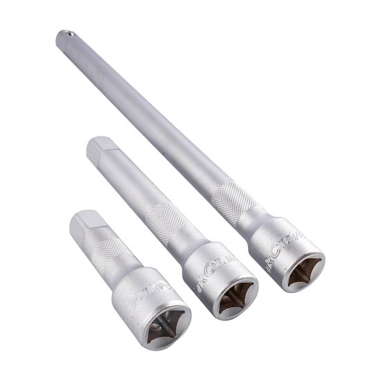 Extention Bar 3pc Set 1/2� 75/125/250mm Socket