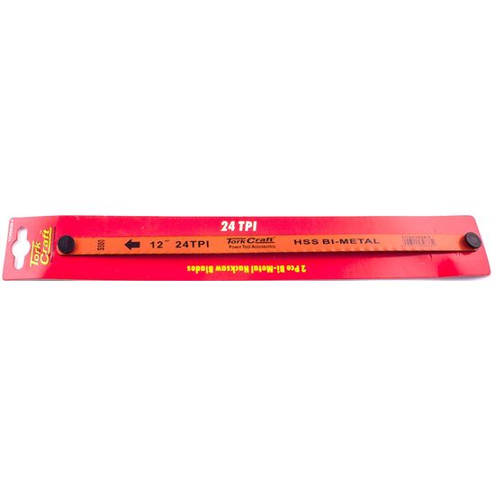 2pc Hacksaw Blade Bi-metal 24tx300 Hanging Card