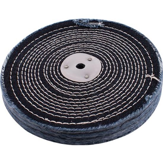 Colour Buff/mop Stitched 200mm X 2 Section 20mm Thick