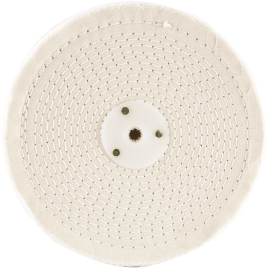 White Buff/mop 200mm X 3 Section X 30 Mm Thick 1/2' Hole