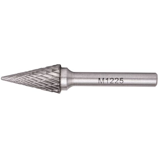 Rotary Burr Tungsten 12x25x6mm Conical Straight